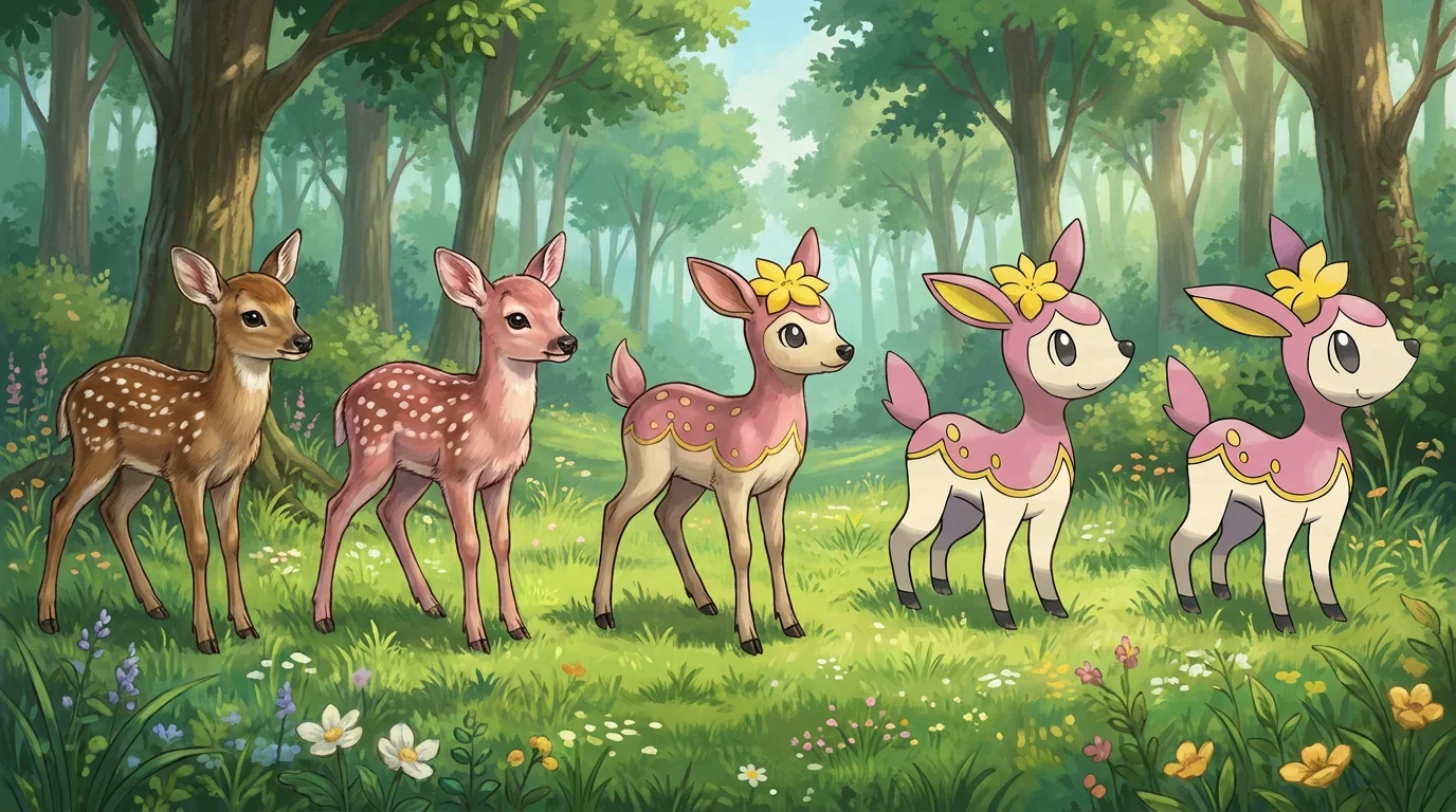 A sika deer fawn turning into Deerling