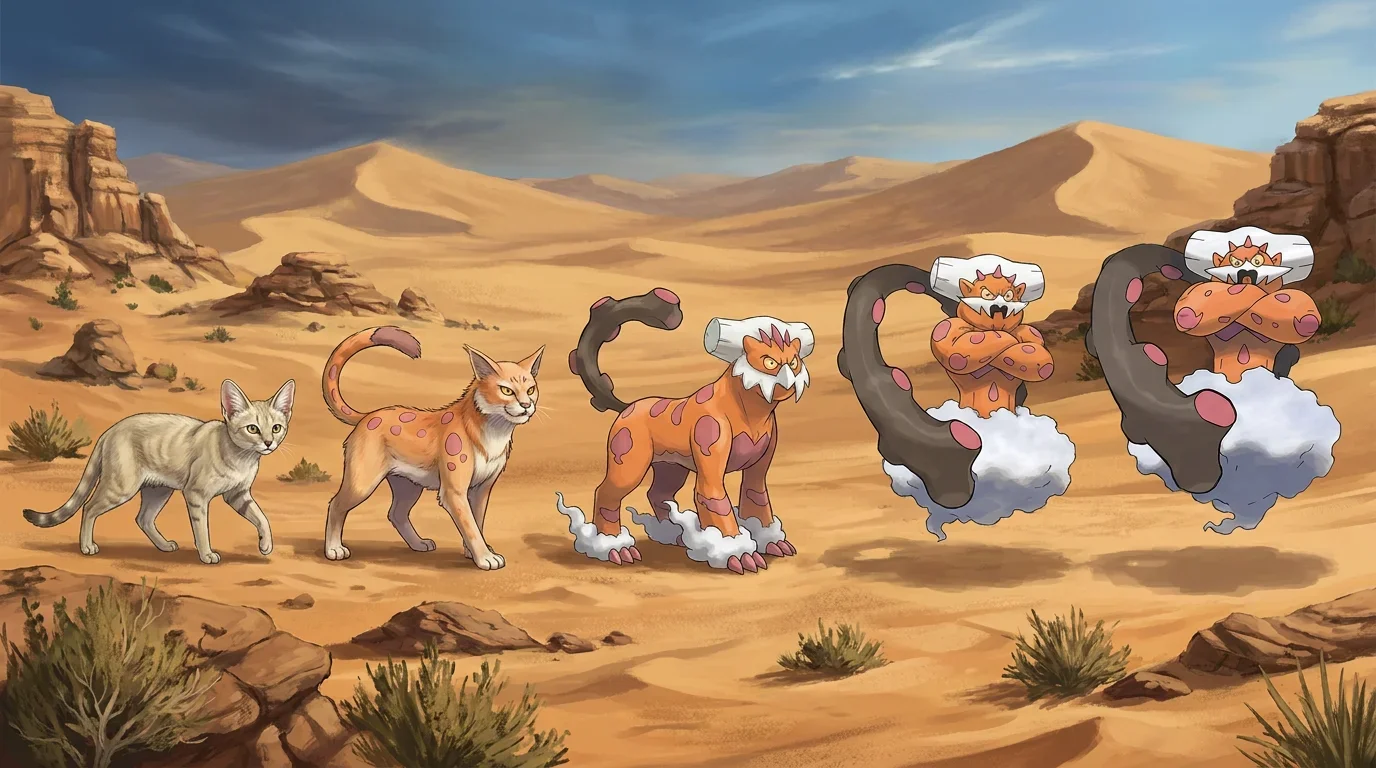 A sirocco cat turning into Landorus
