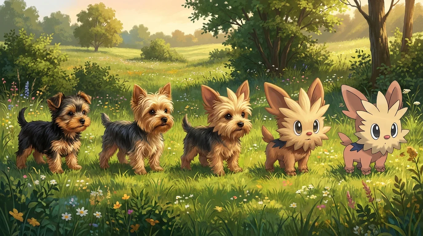 A yorkshire terrier puppy turning into Lillipup