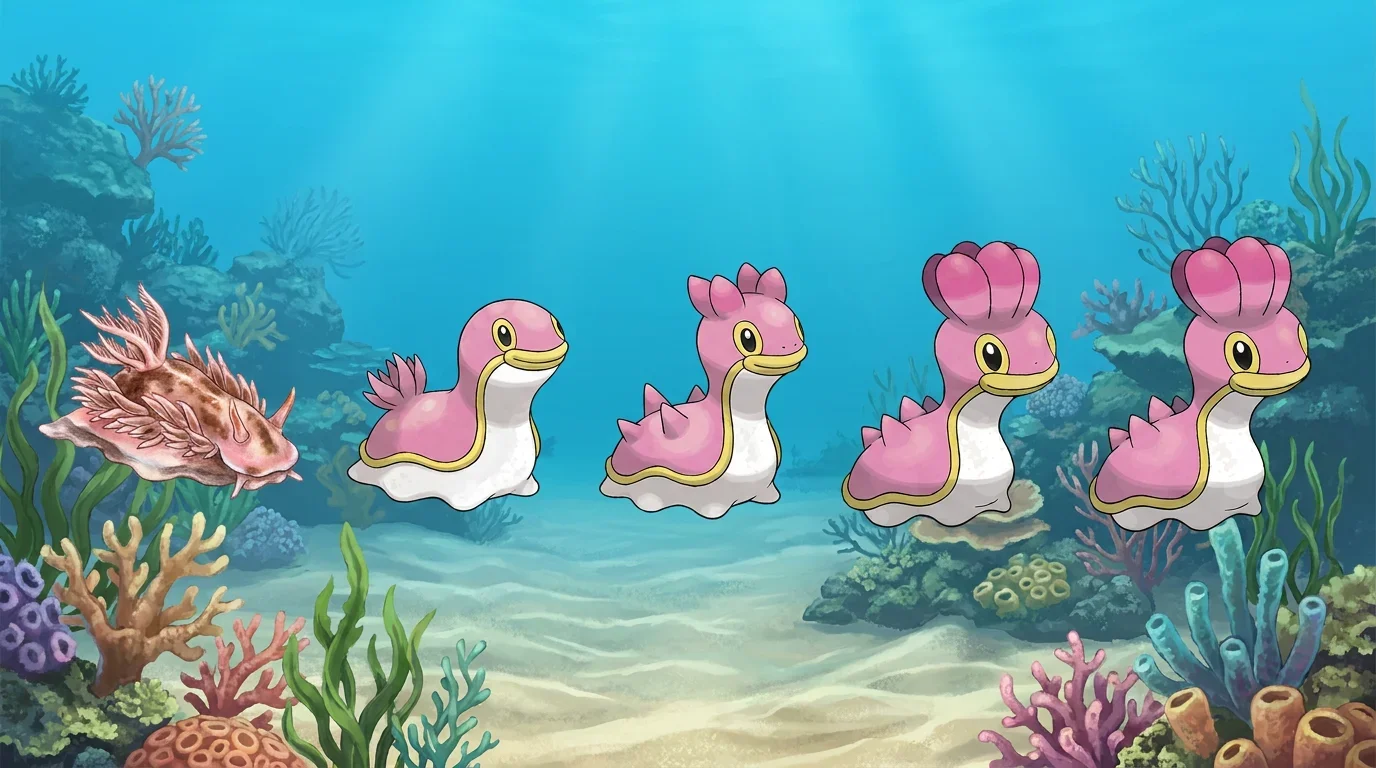 A sea slug turning into Shellos