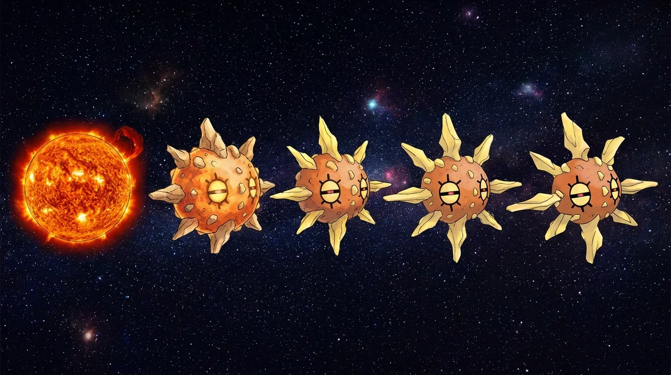 A the sun turning into Solrock