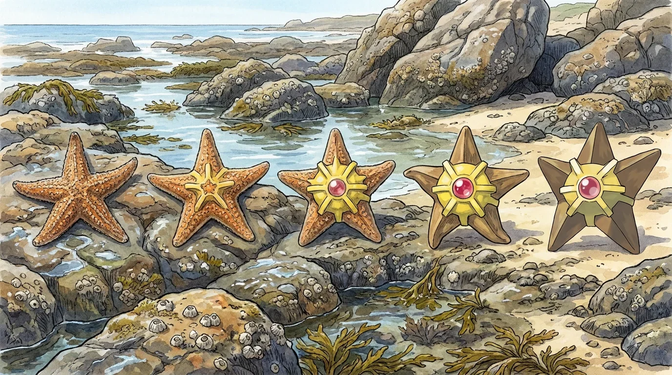 A common starfish turning into Staryu