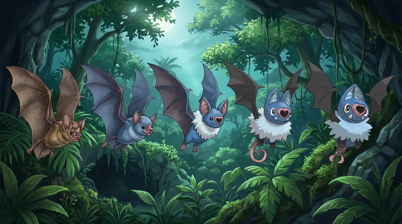 A leaf nosed bat turning into Swoobat