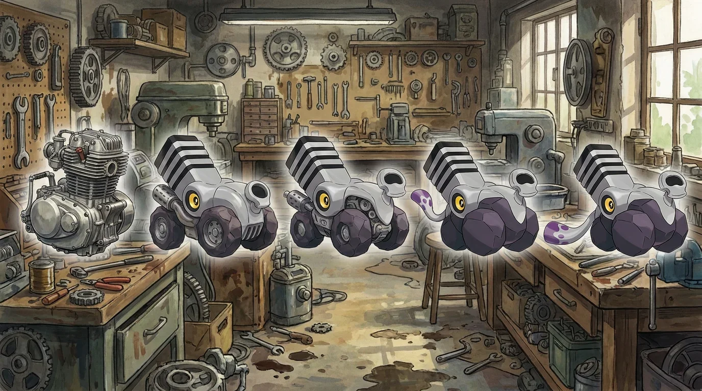 A single cylinder engine turning into Varoom