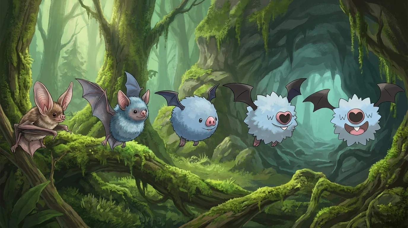A long eared bat pup turning into Woobat