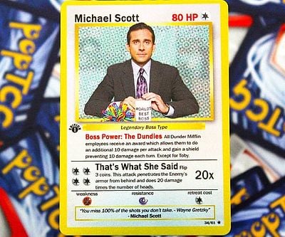 Michael Scott Pokemon Card
