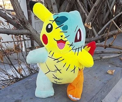 Pokémon Frankenstein Plushies