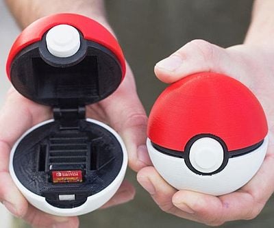 Pokemon Pokeball Switch Cartridge Case
