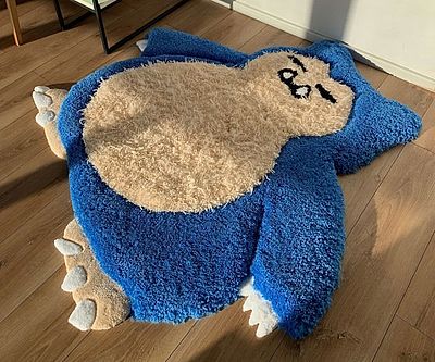 Snorlax Fluffy 3D Rug