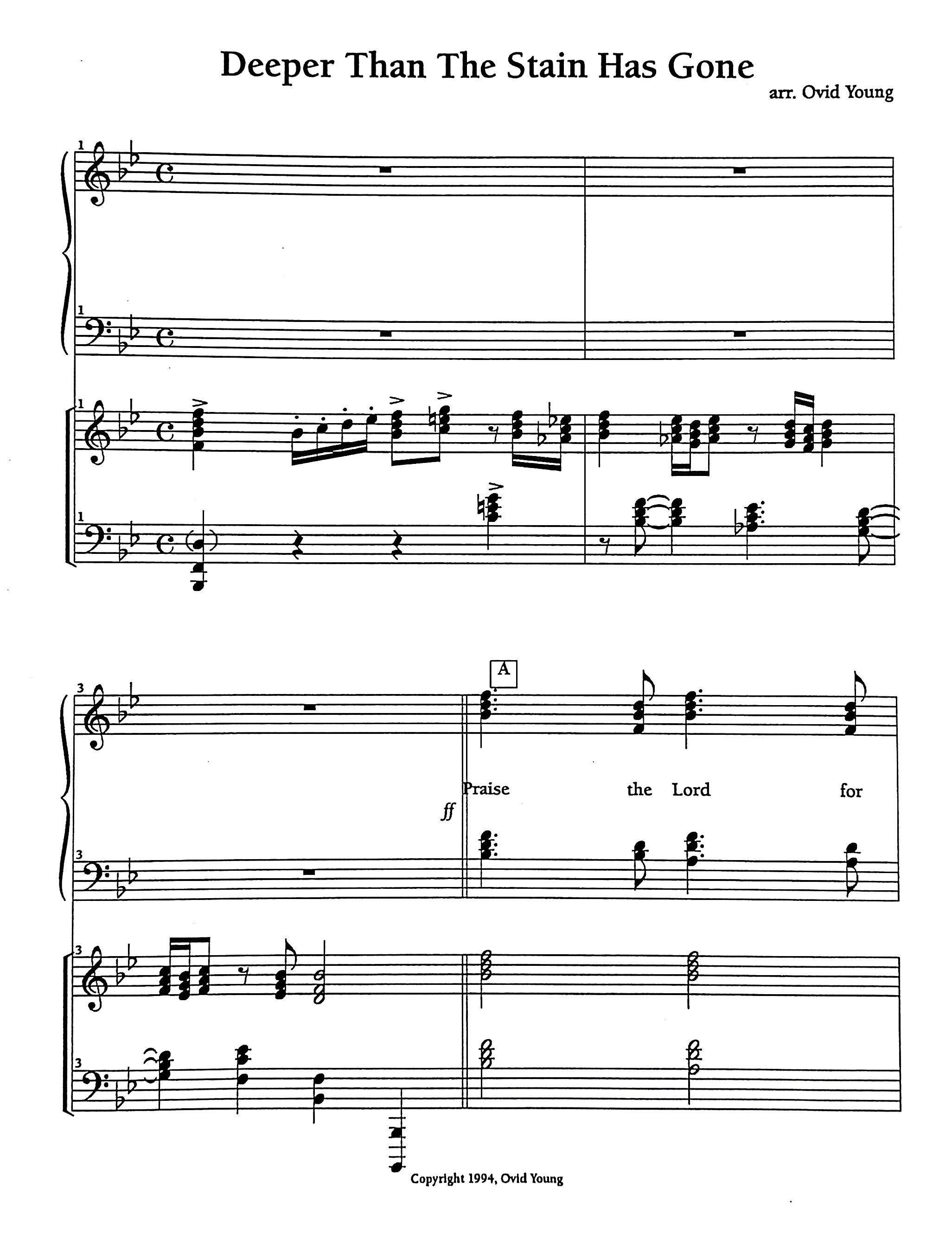 My Tribute - Full Score And Instrumental Parts