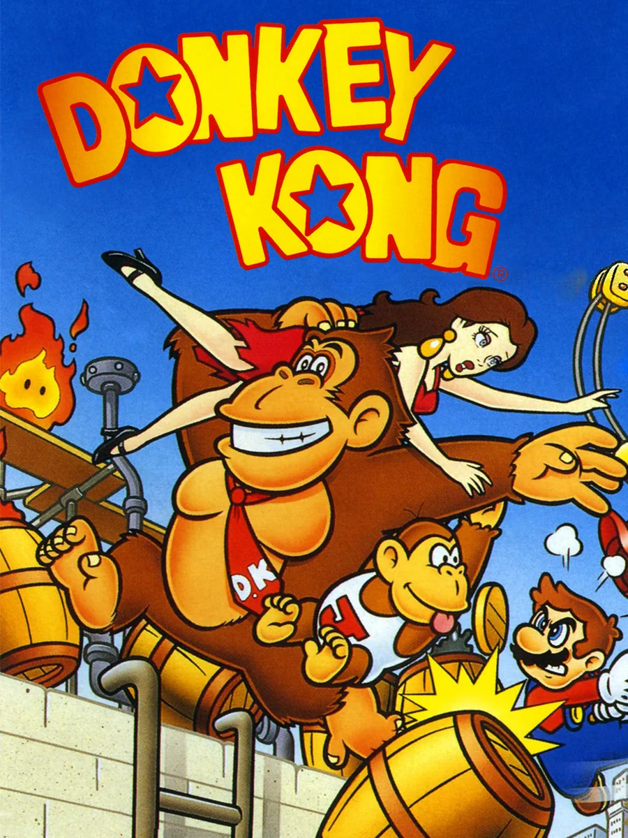 Donkey Kong box art, North America
