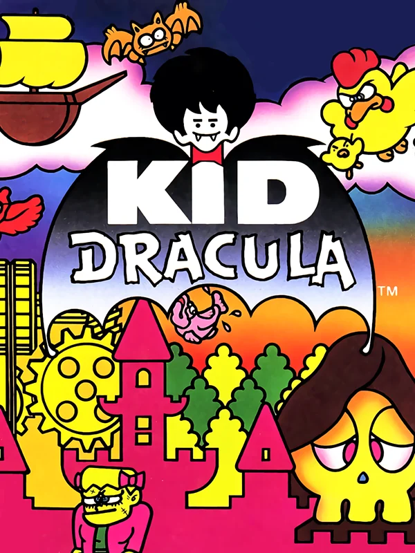 Kid Dracula box art, North America