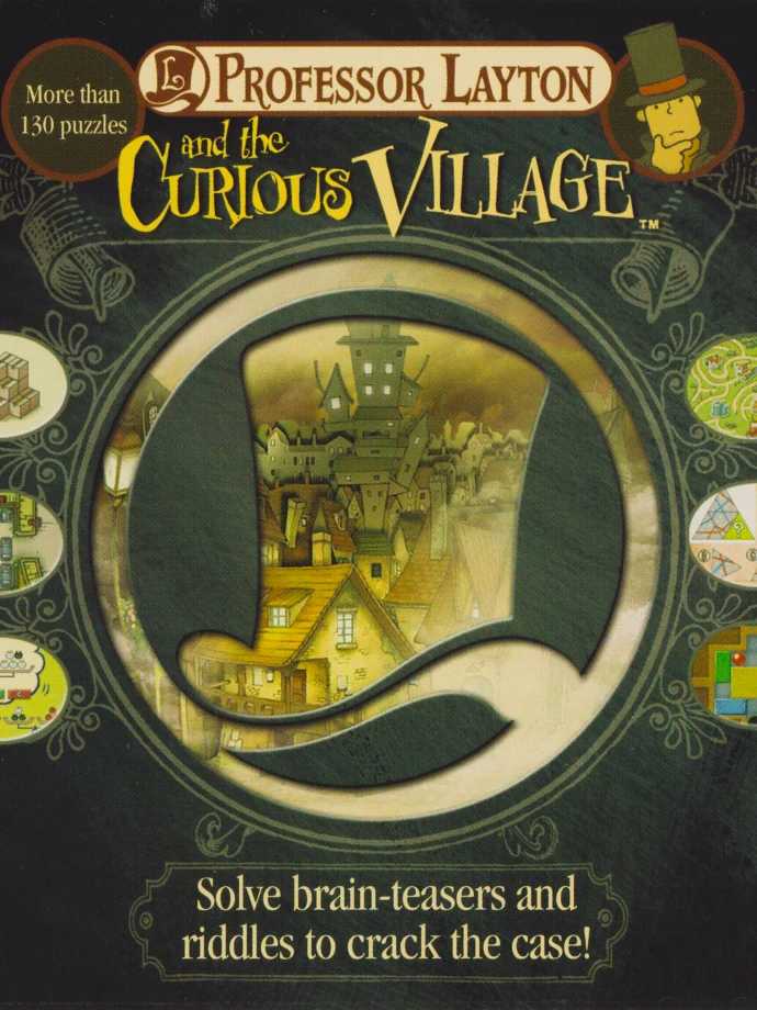 Professor Layton and the Curious Village box art, Europe