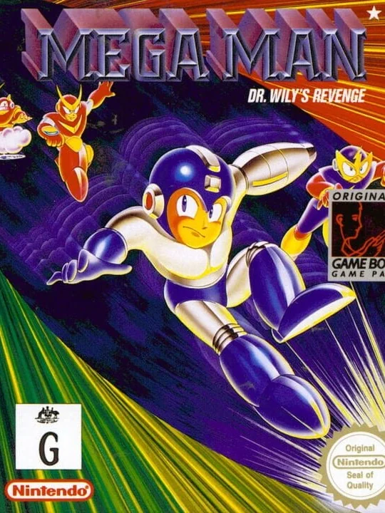 Mega Man: Dr. Wily's Revenge box art, Europe