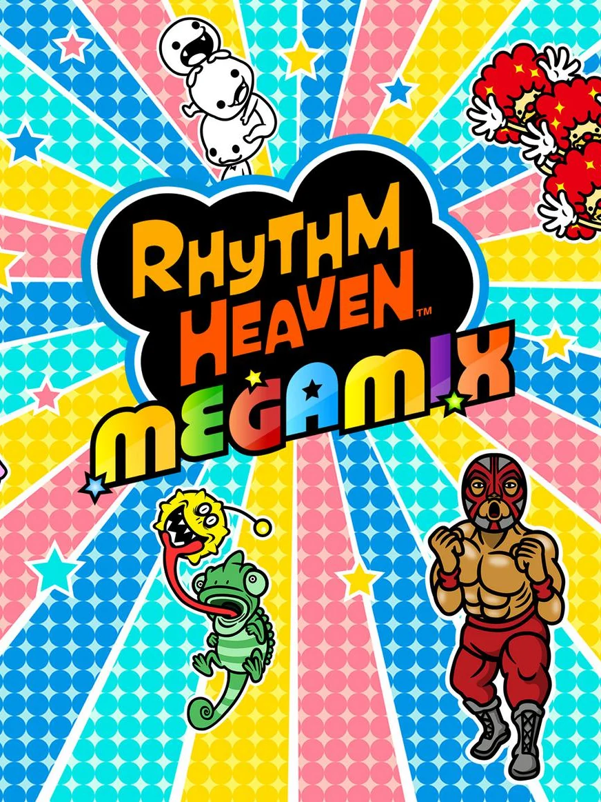 Rhythm Heaven Megamix box art, North America