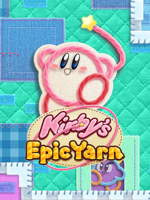 Kirby's Epic Yarn box art, North America