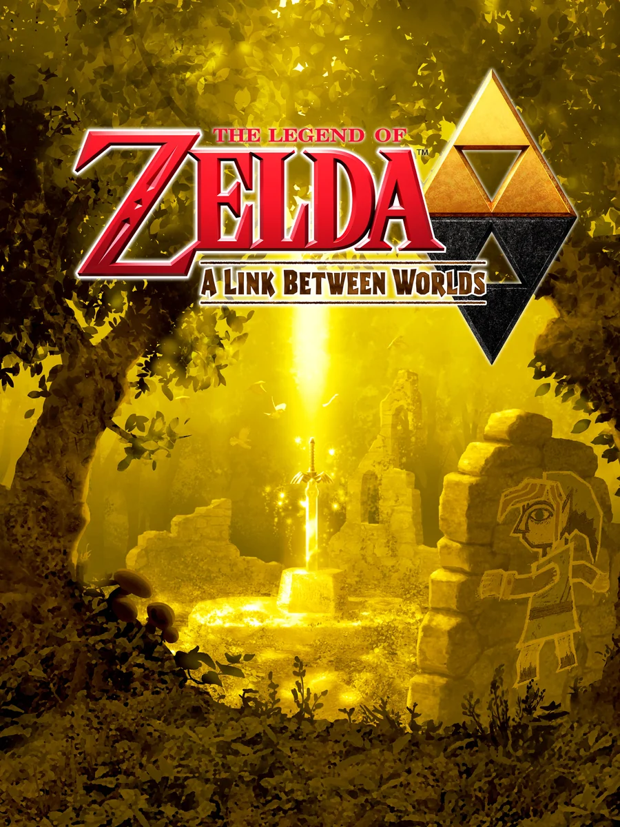 The Legend of Zelda: A Link Between Worlds box art, North America