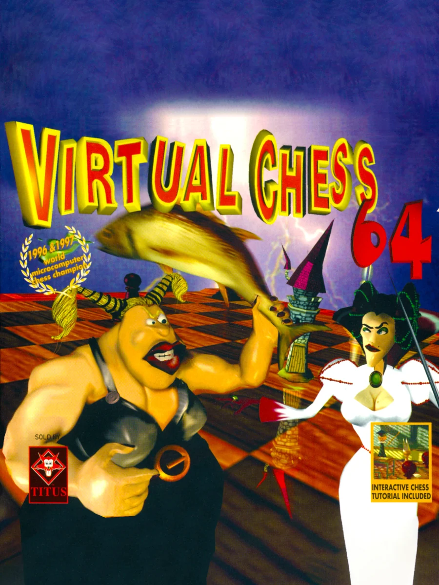 Virtual Chess 64 box art, North America