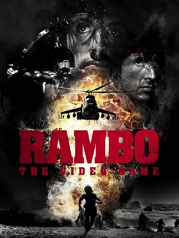 Rambo: The Video Game box art, North America