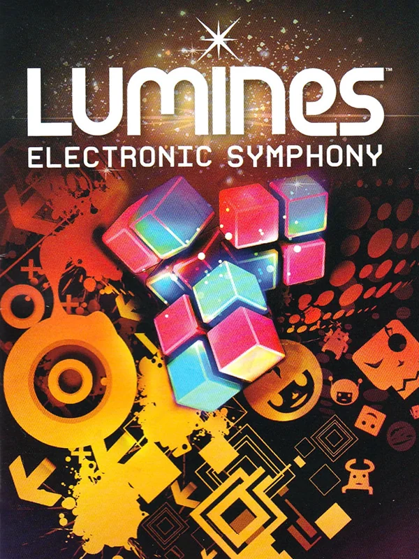 Lumines: Electronic Symphony box art, North America