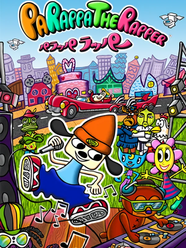 PaRappa the Rapper box art, Japan