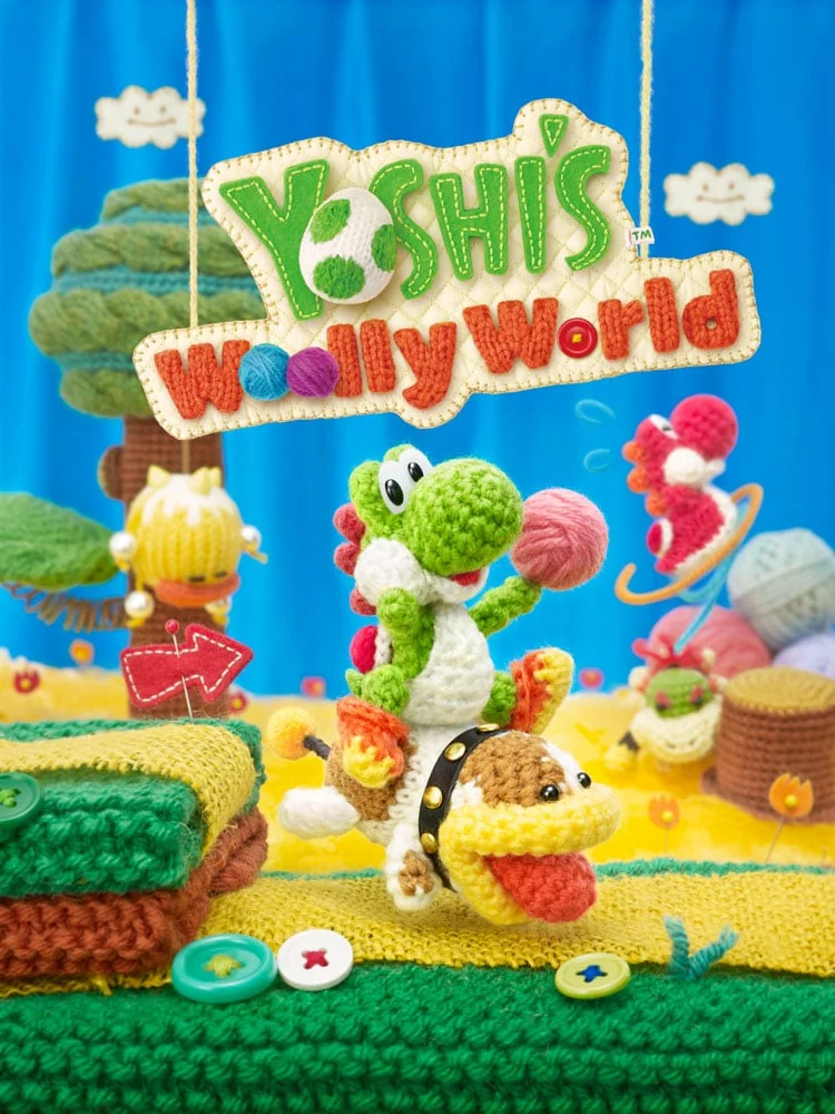 Yoshi's Woolly World box art, North America