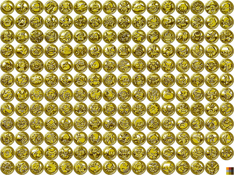 Monster Medal art for Dragon Warrior IV, left unused in the cartridge