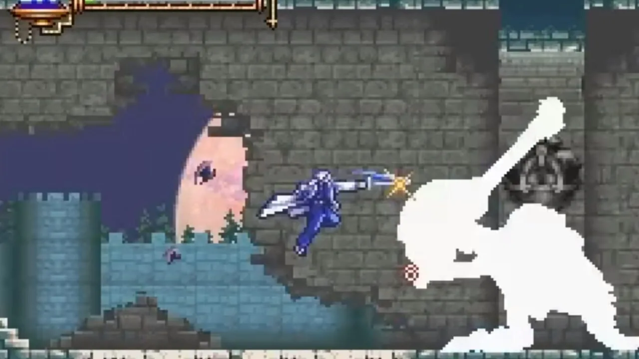 Castlevania: Aria of Sorrow gameplay on Game Boy Advance