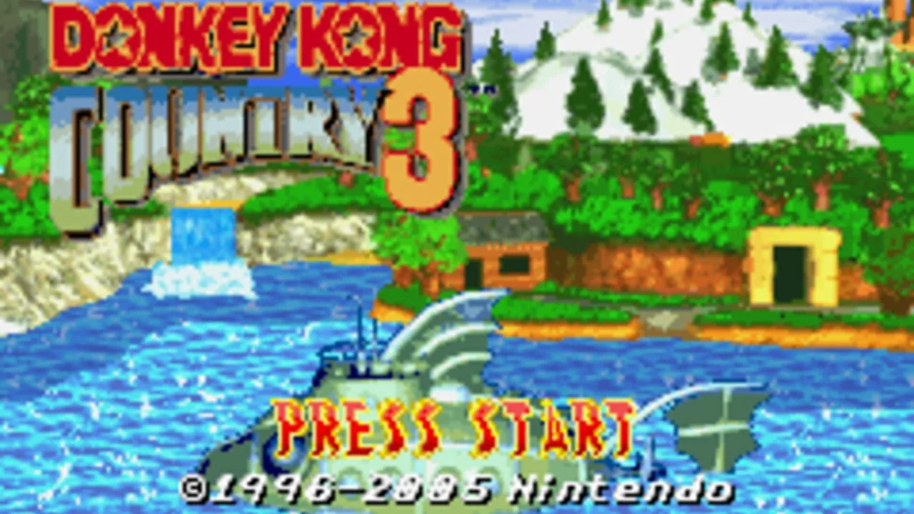 Donkey Kong Country 3 gameplay on Game Boy Advance