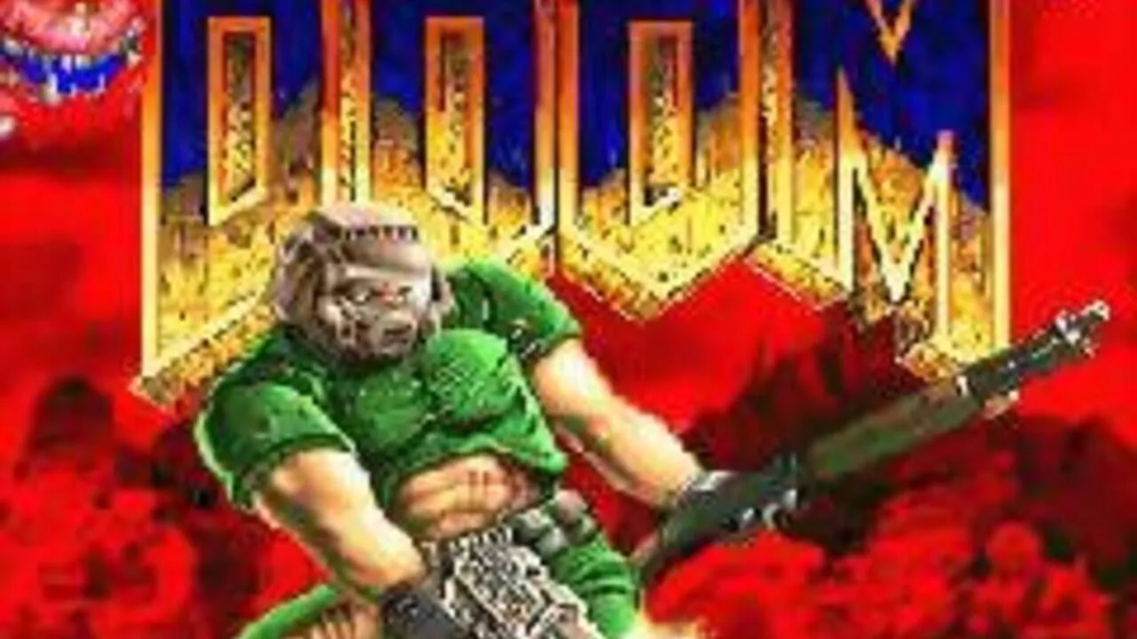 Doom gameplay on Game Boy Advance