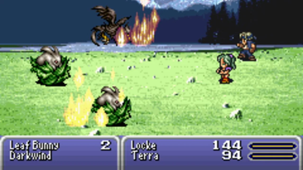 Final Fantasy VI Advance gameplay on Game Boy Advance