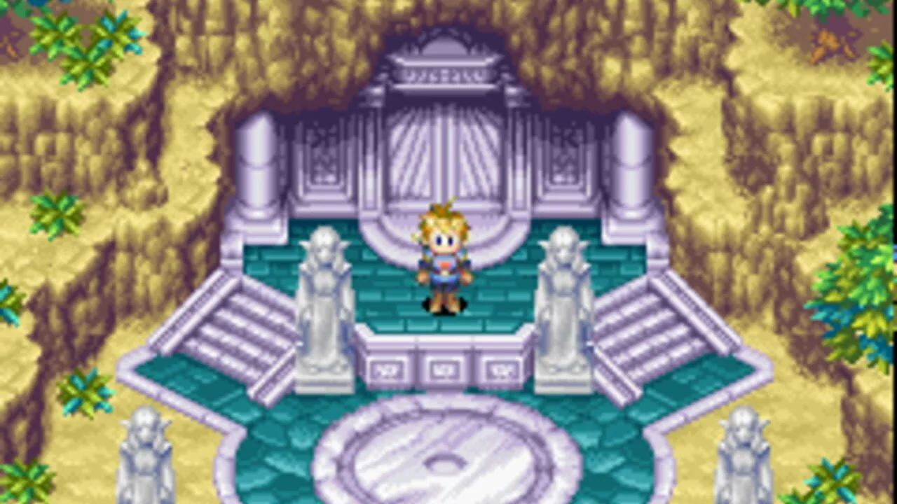 Golden Sun gameplay on Game Boy Advance