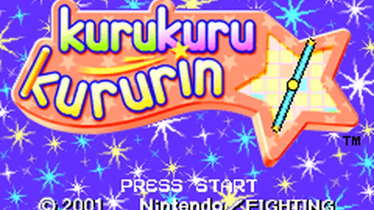 Kuru Kuru Kururin gameplay on Game Boy Advance