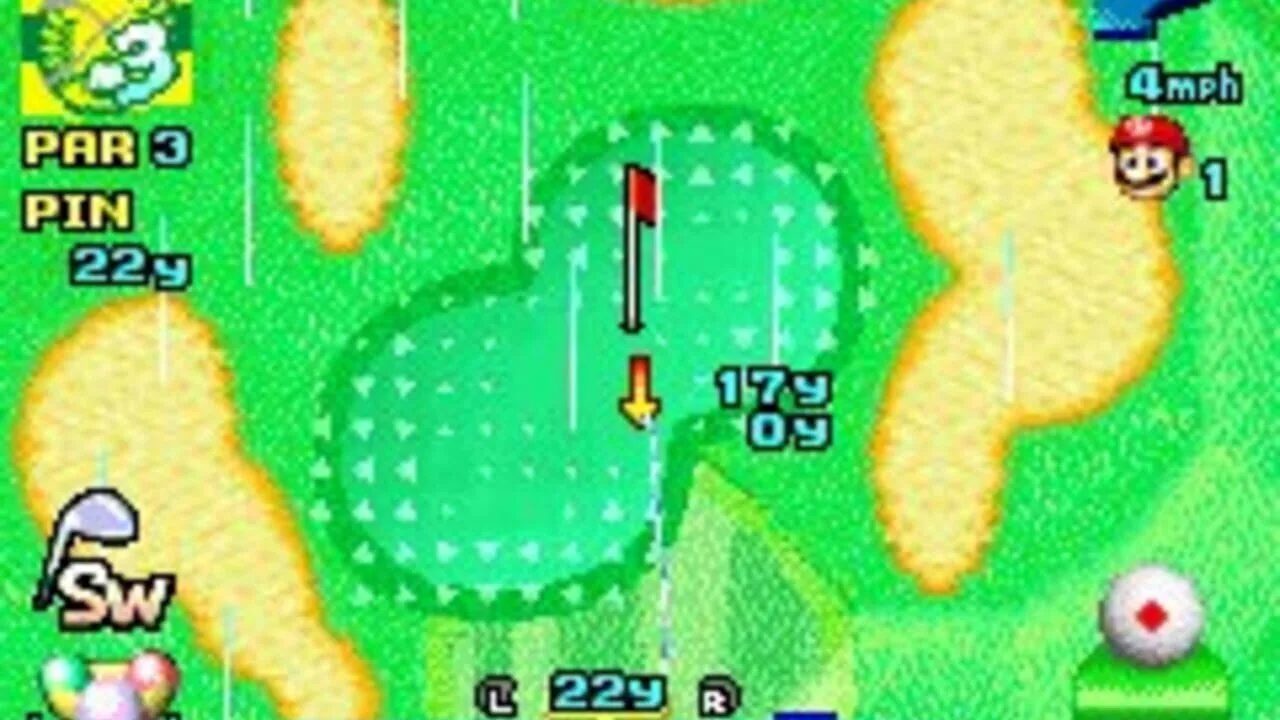 Mario Golf: Advance Tour gameplay on Game Boy Advance