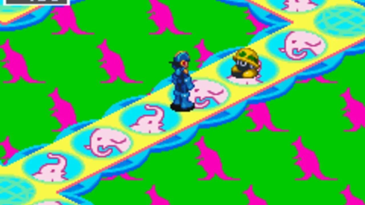 Mega Man Battle Network 3 Blue gameplay on Game Boy Advance