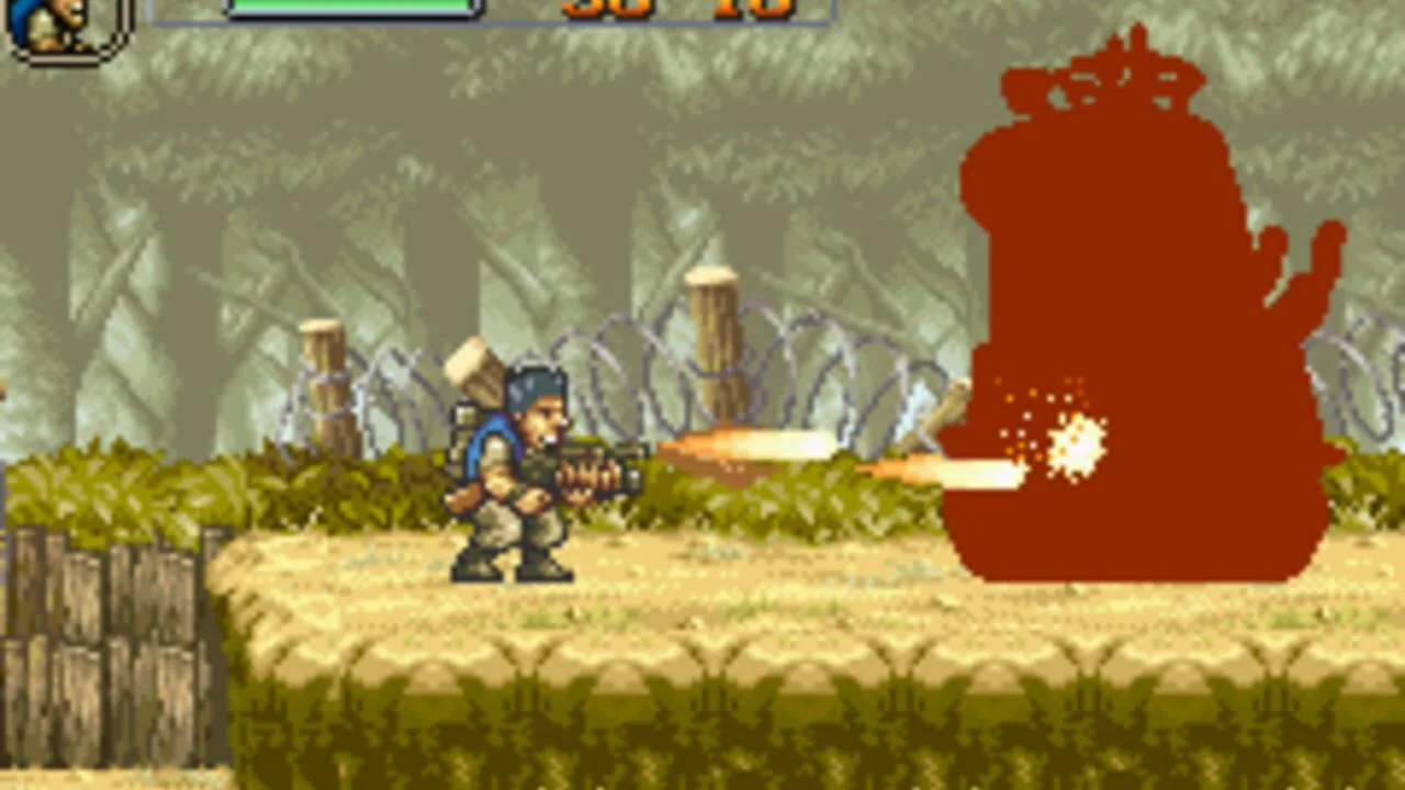 Metal Slug Advance gameplay on Game Boy Advance
