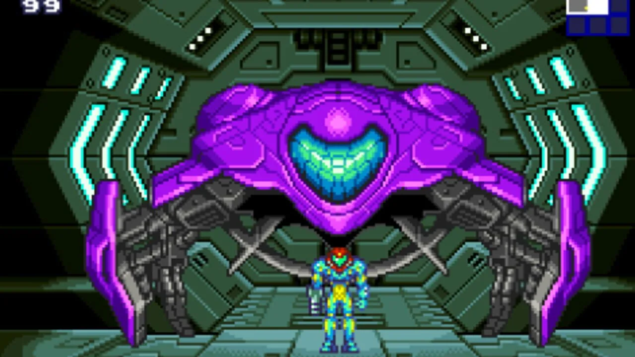 Metroid Fusion gameplay on Game Boy Advance