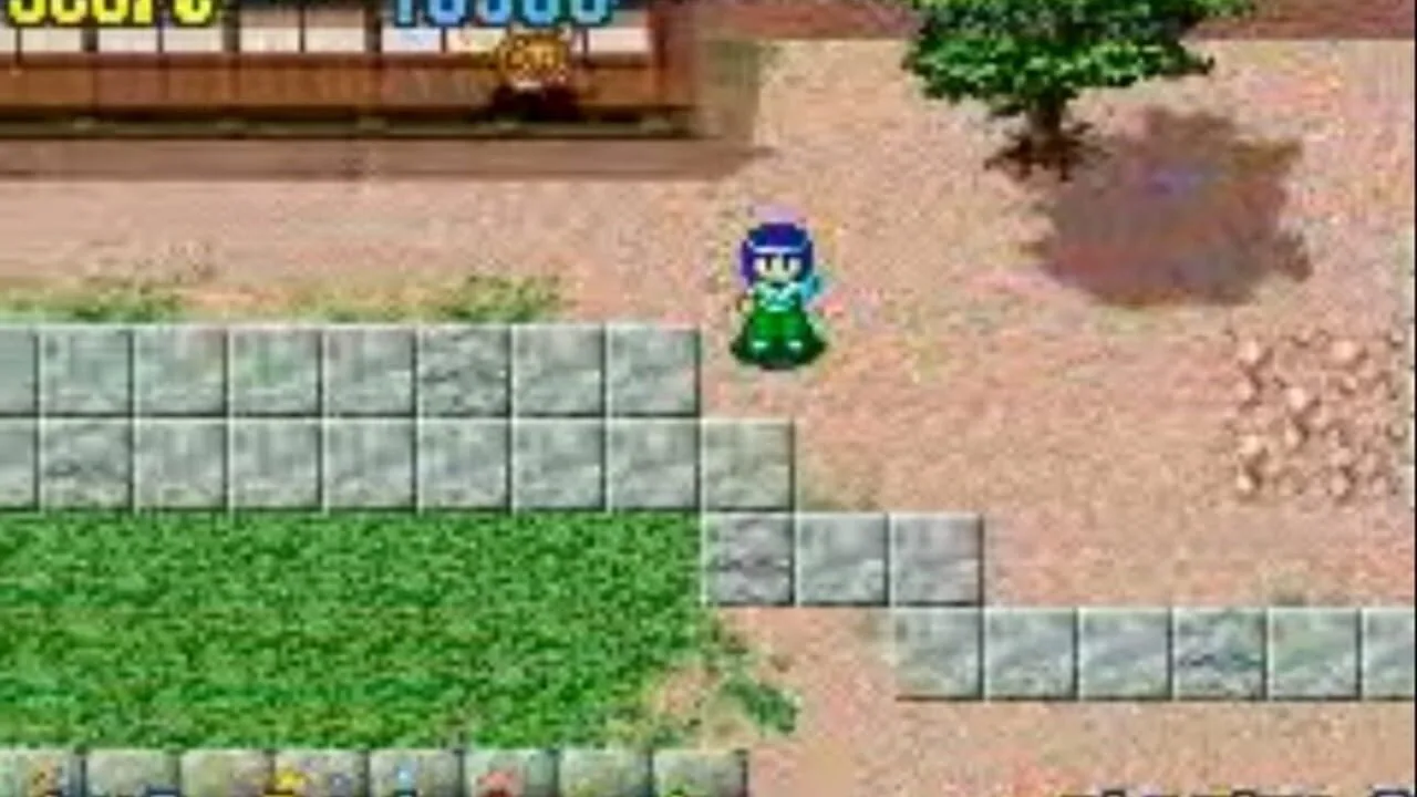 Pocky & Rocky with Becky gameplay on Game Boy Advance