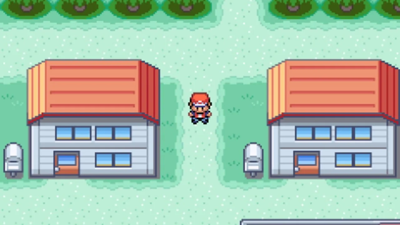 Pokémon FireRed Version gameplay on Game Boy Advance