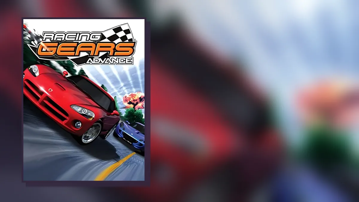 Racing Gears Advance on Game Boy Advance: box art and gameplay