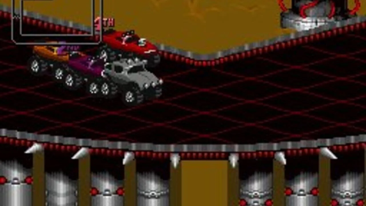 Rock n' Roll Racing gameplay on Game Boy Advance