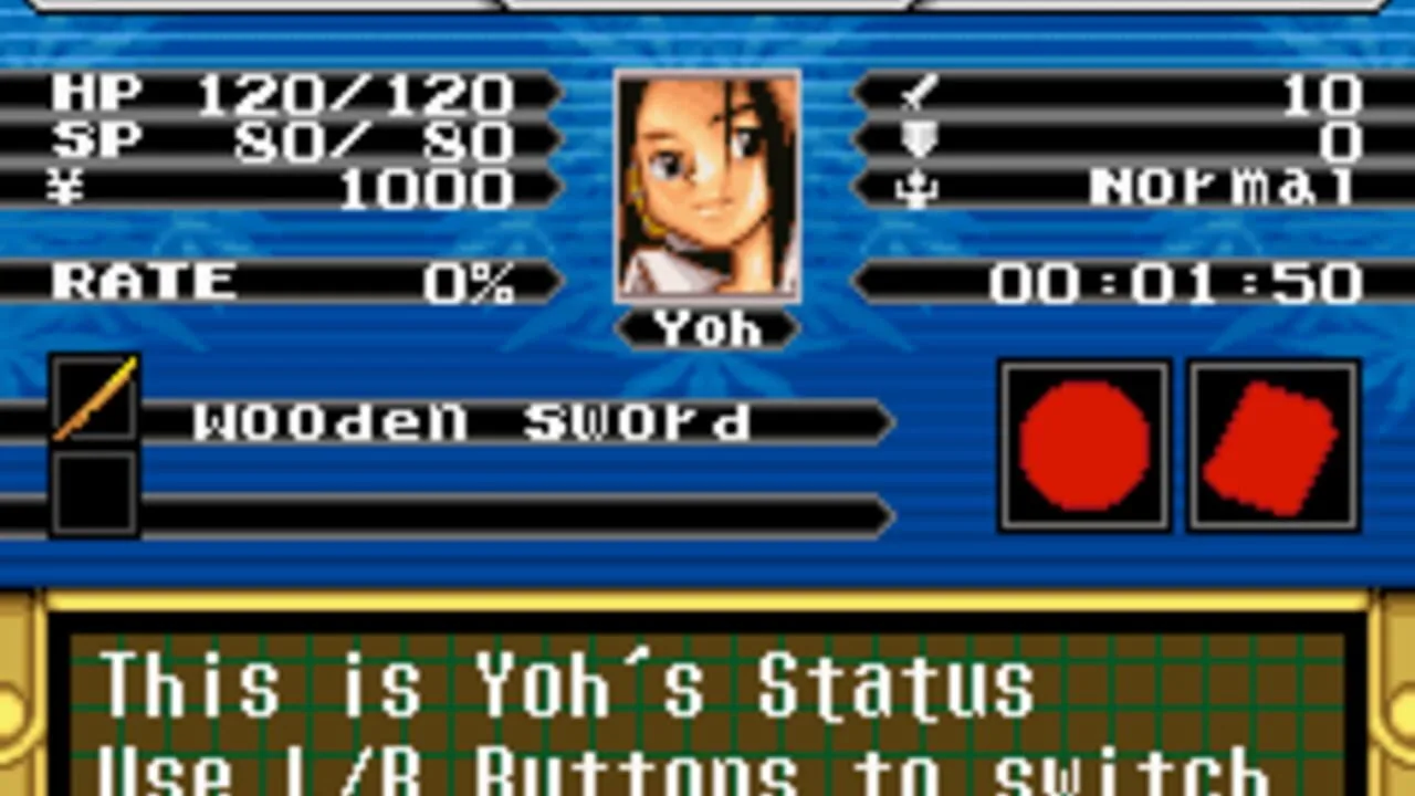 Shaman King: Master of Spirits gameplay on Game Boy Advance