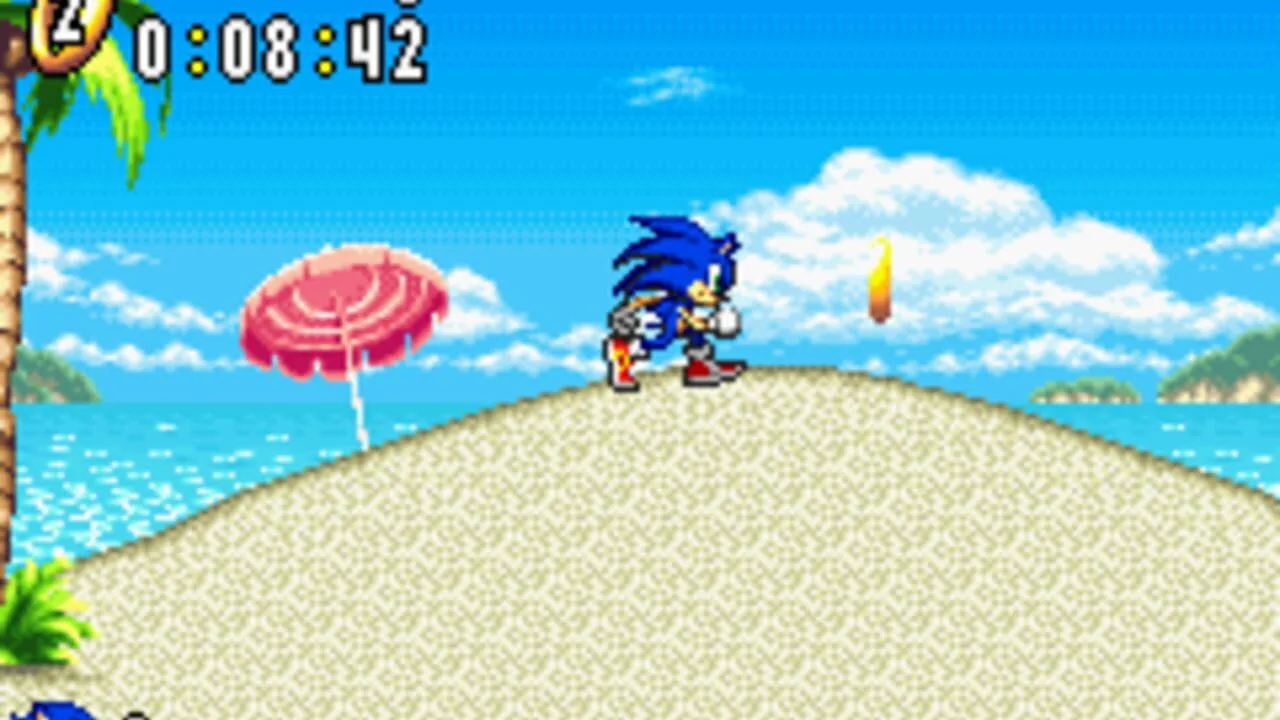 Sonic Advance gameplay on Game Boy Advance