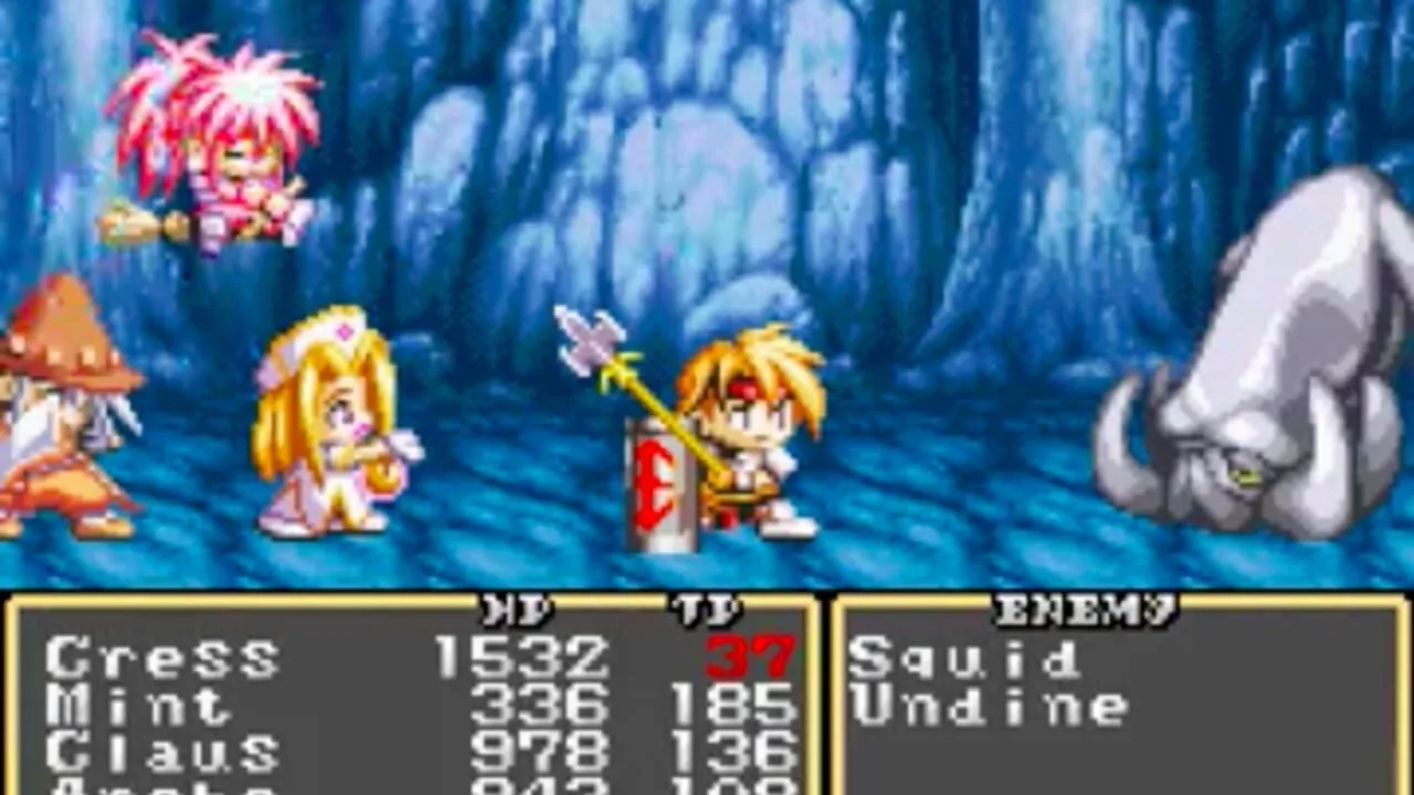 Tales of Phantasia gameplay on Game Boy Advance