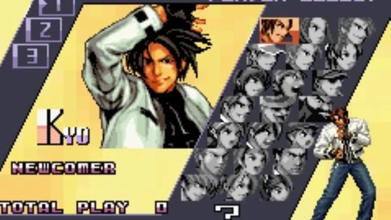 The King of Fighters EX2: Howling Blood gameplay on Game Boy Advance