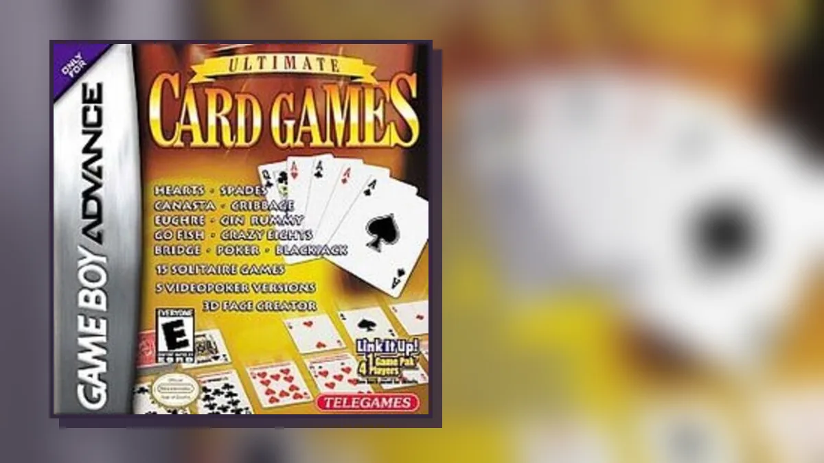 Ultimate Card Games on Game Boy Advance: box art and gameplay