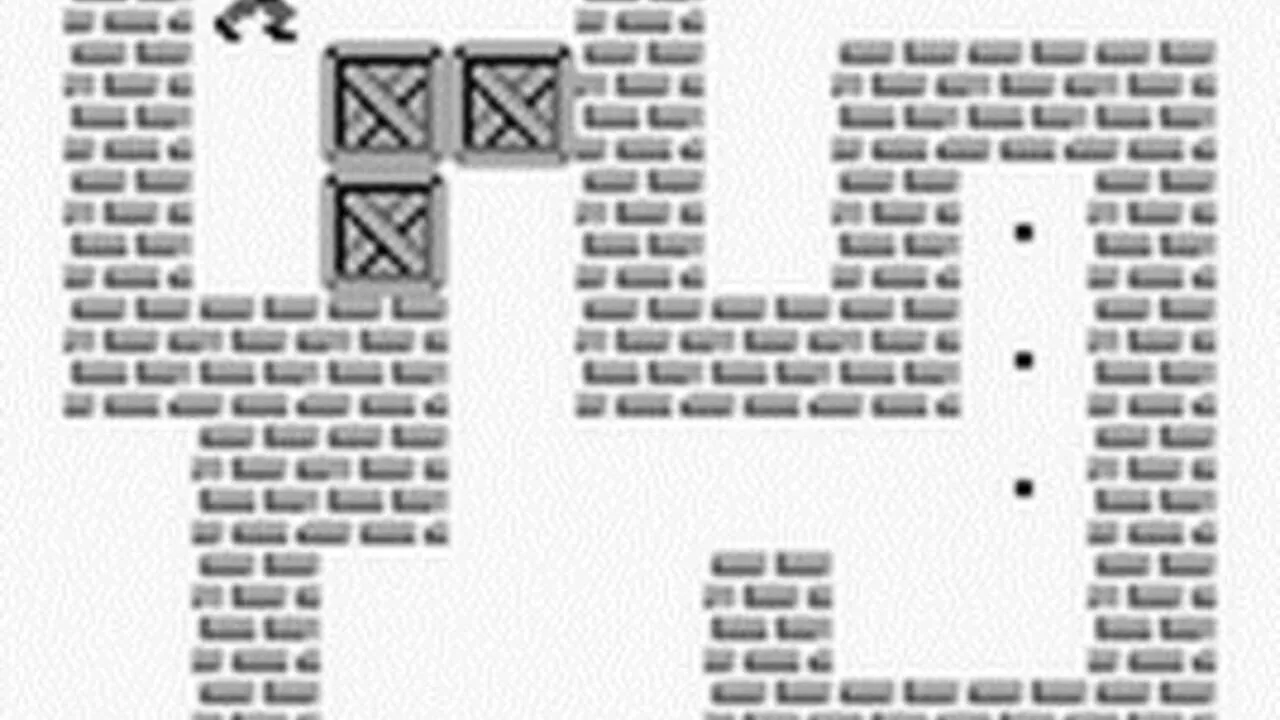 Boxxle gameplay on Game Boy