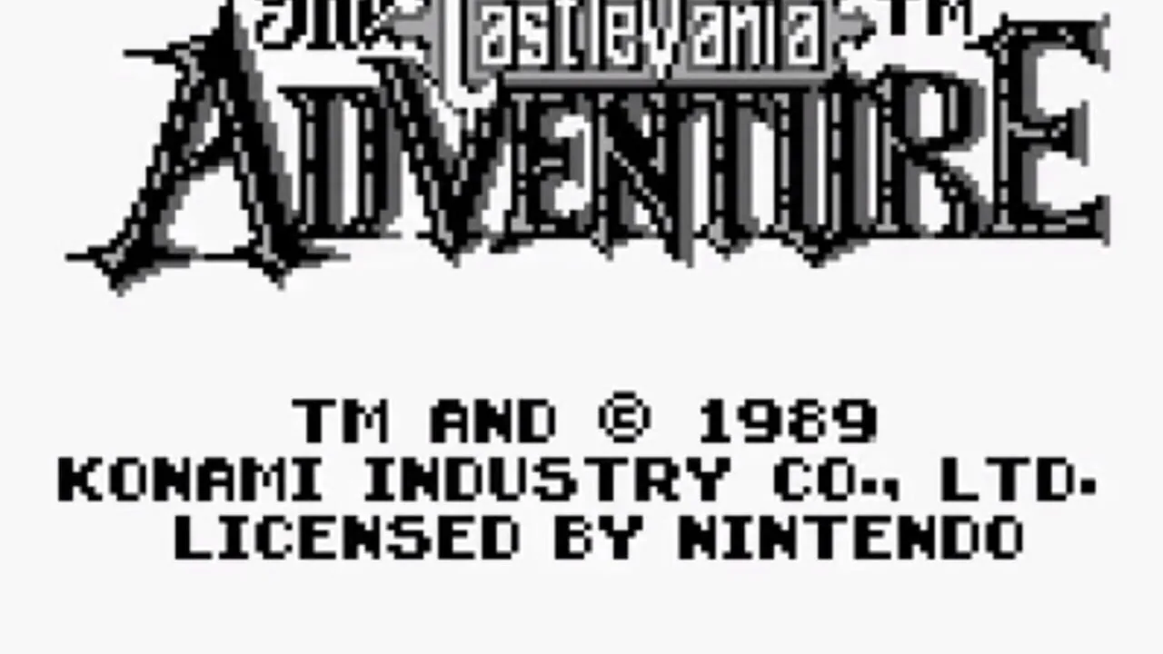 Castlevania: The Adventure gameplay on Game Boy