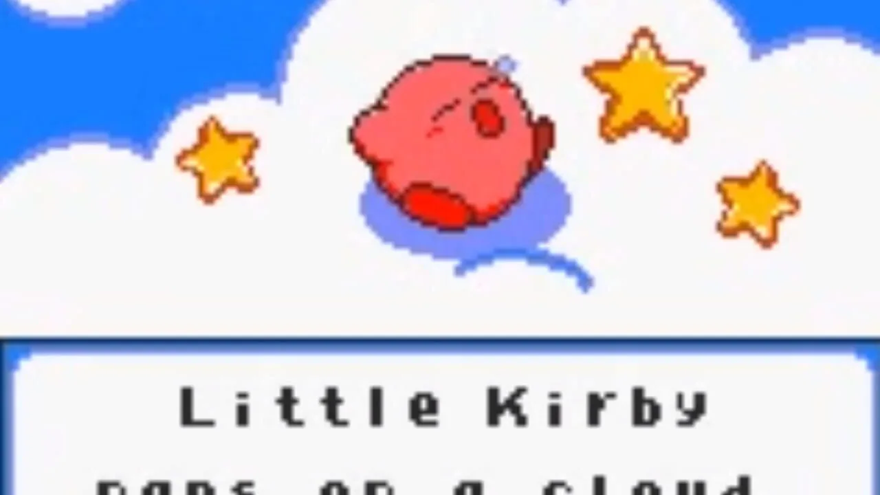 Kirby Tilt 'n' Tumble gameplay on Game Boy Color