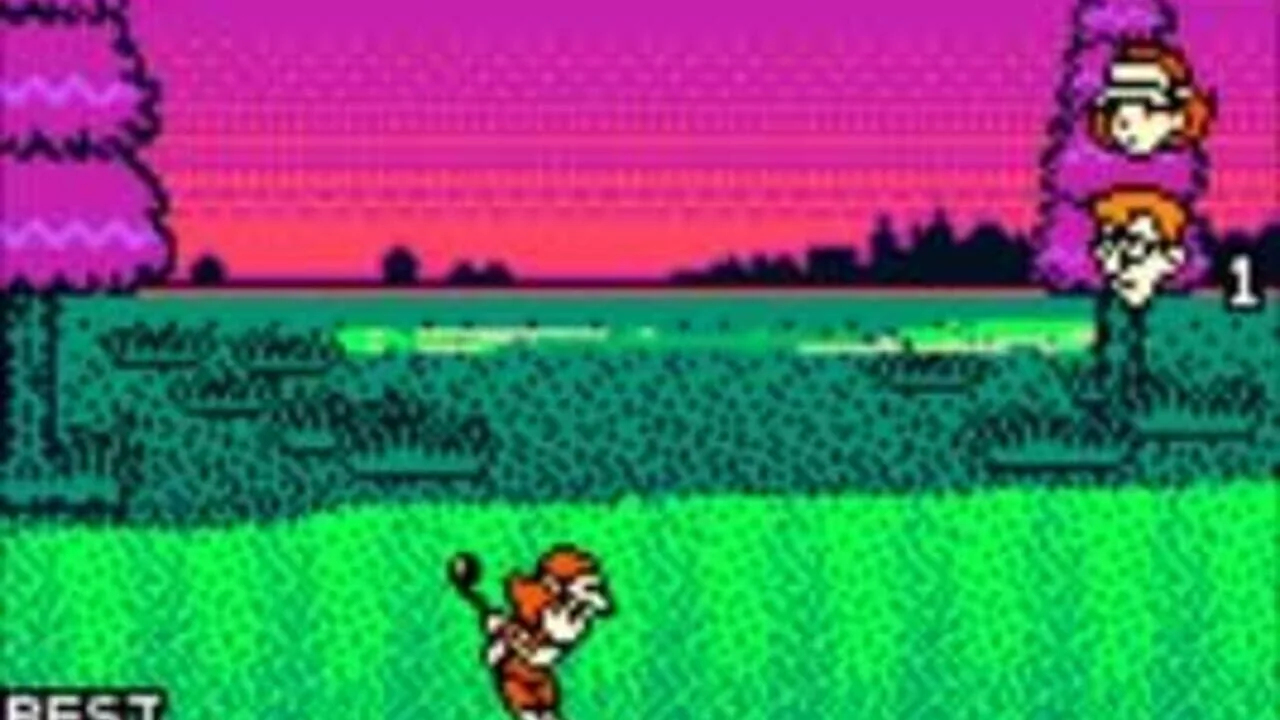Mario Golf gameplay on Game Boy Color